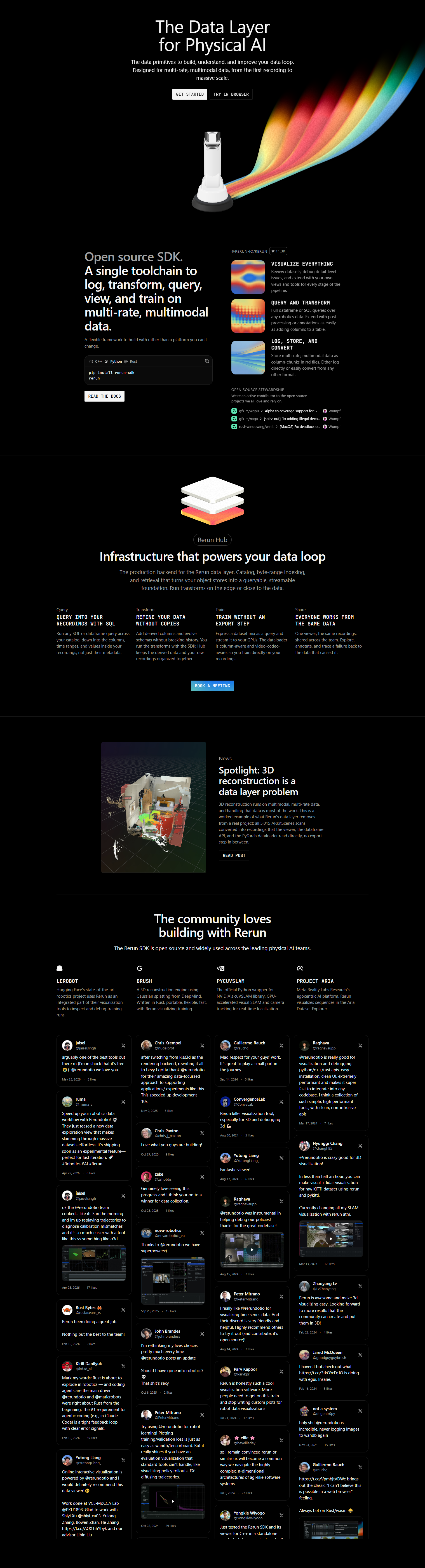 Landing Page @Rerun