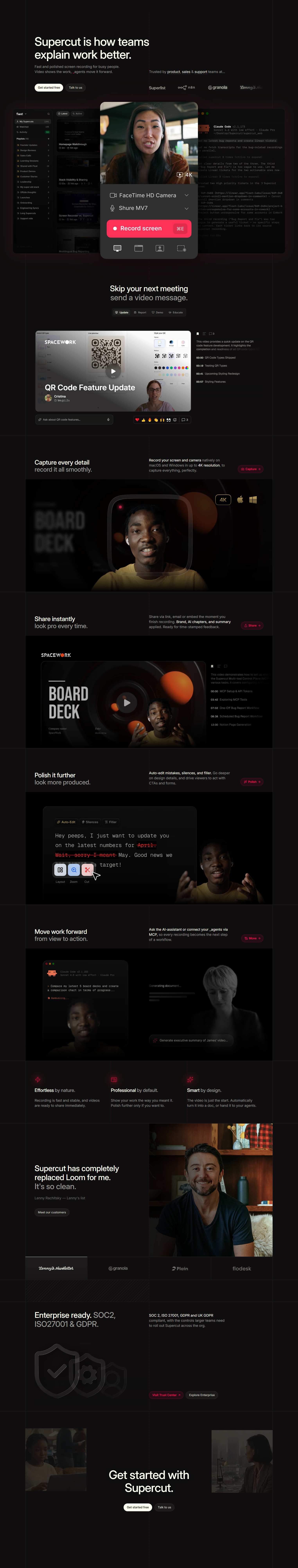 Landing Page @Supercut