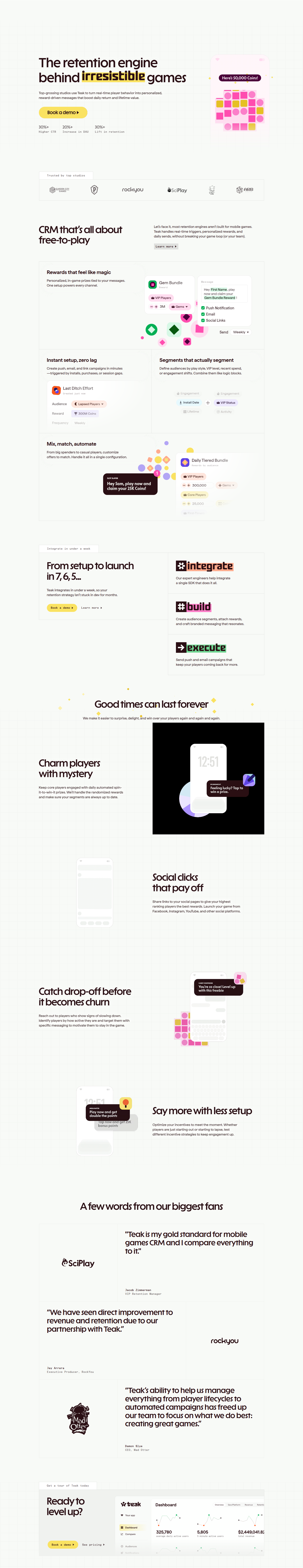 Landing Page @Teak