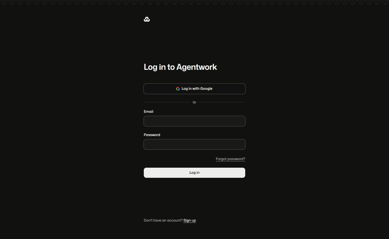 Login @Agentwork