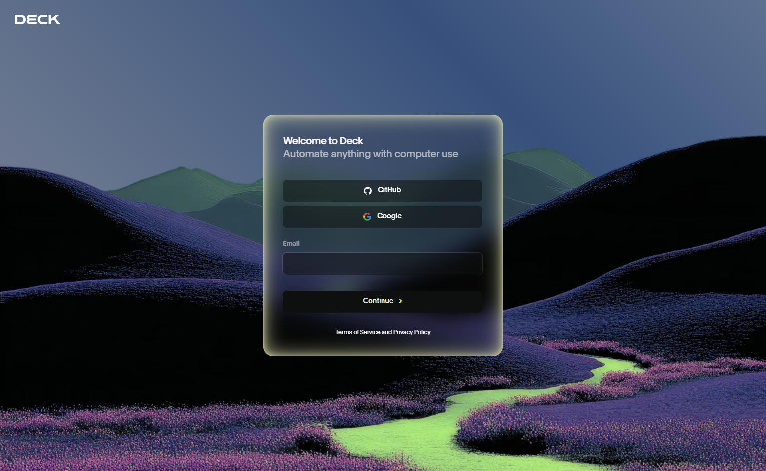 Login @Deck