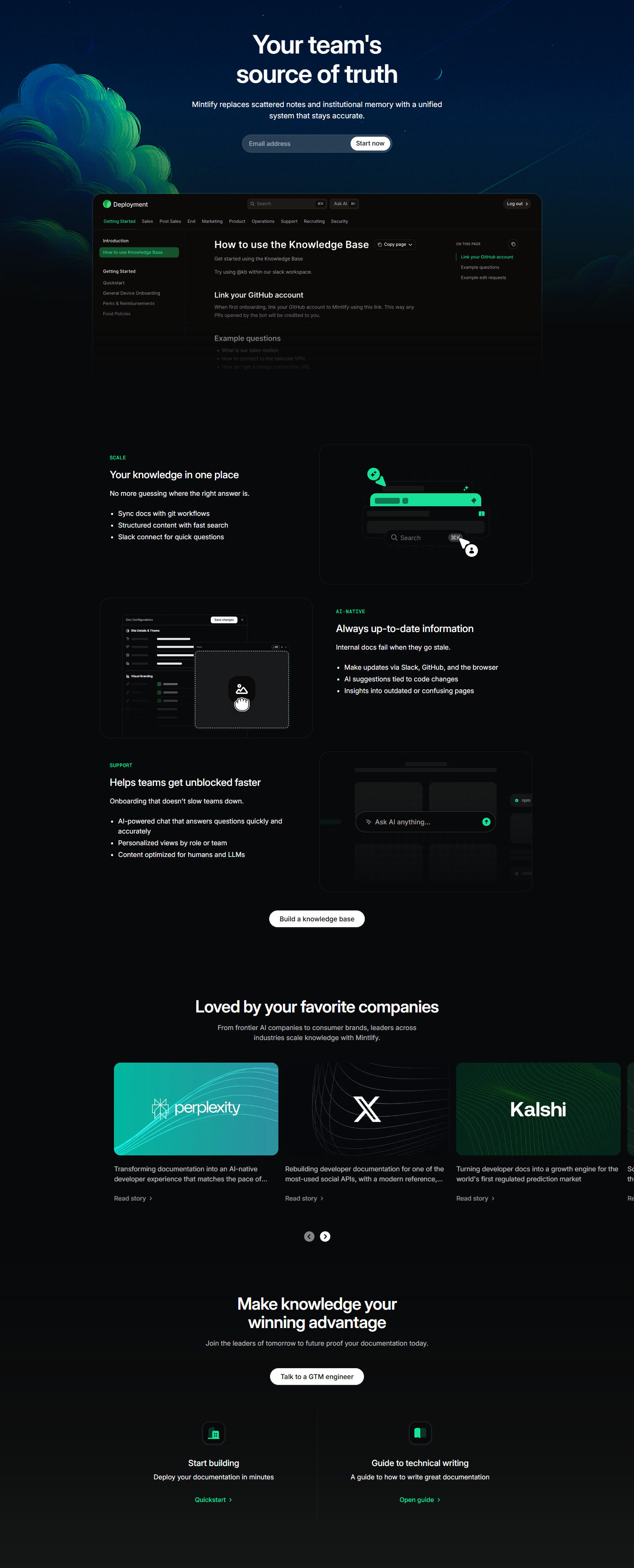 Product Page @Mintlify
