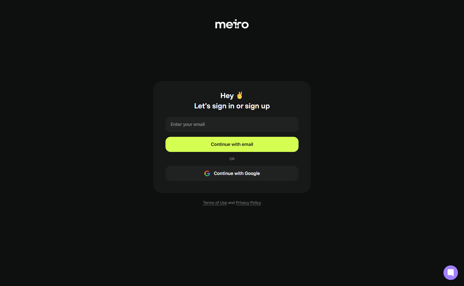 Signup @Meiro