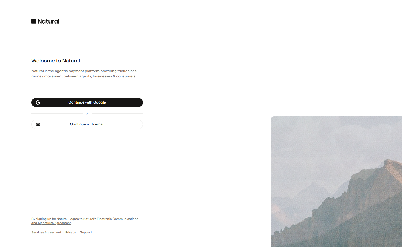 Signup @Natural