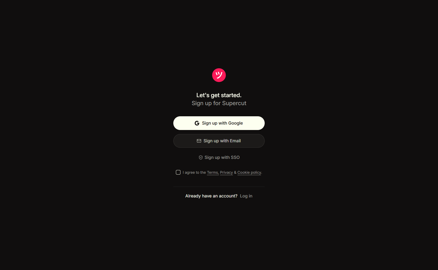 Signup @Supercut