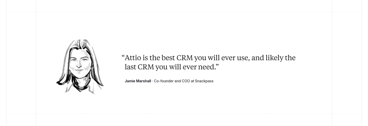 Testimonials Section @Attio