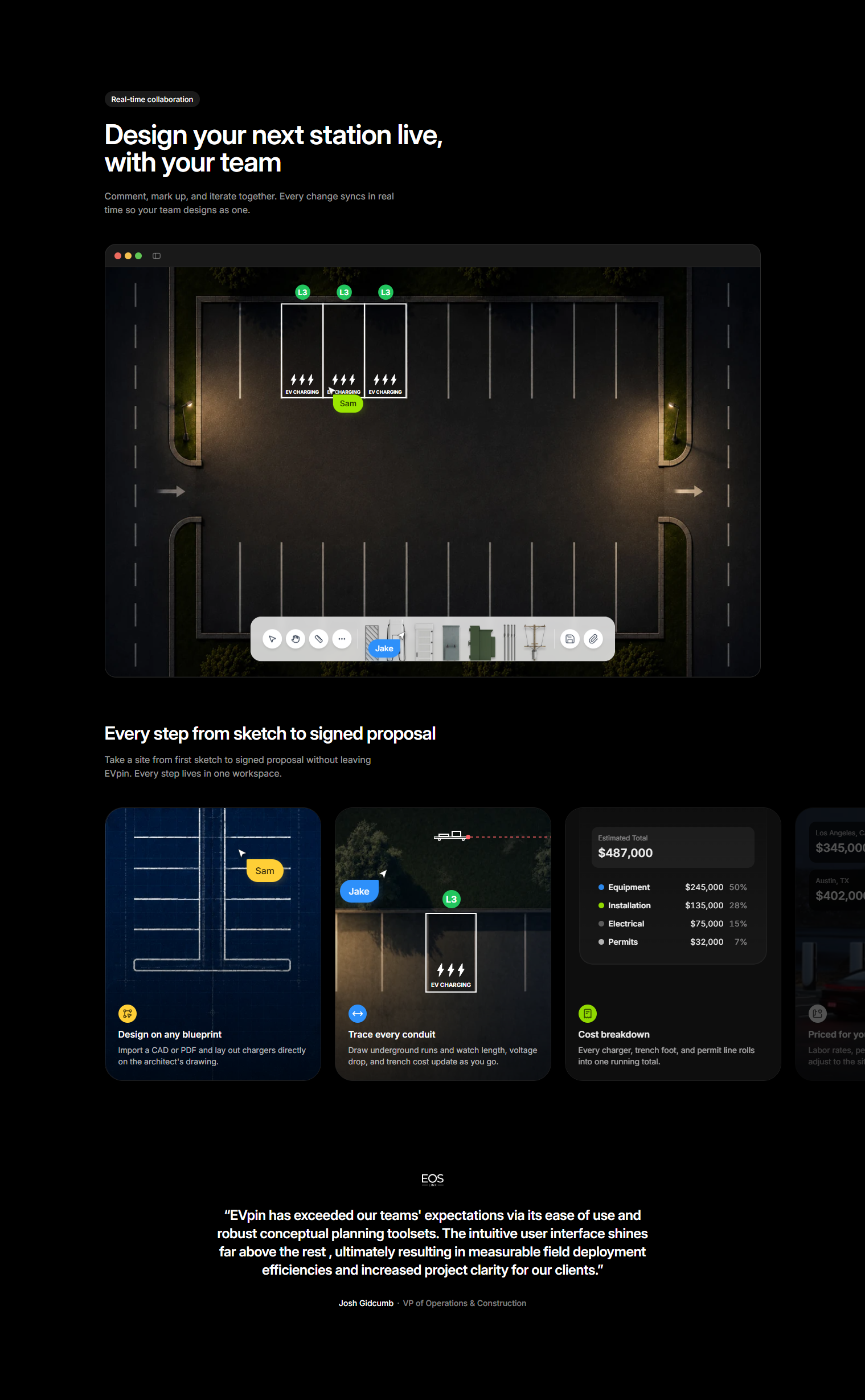Testimonials Section @EVpin