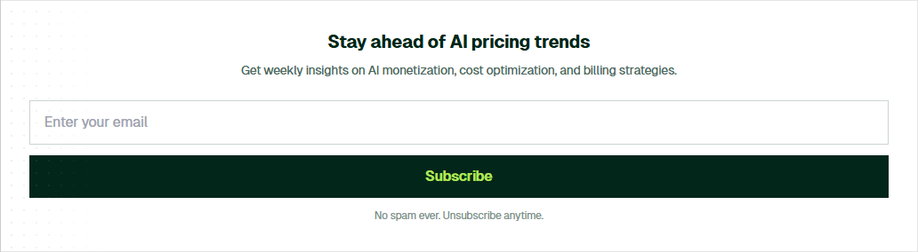 Newsletter Signup @Paid