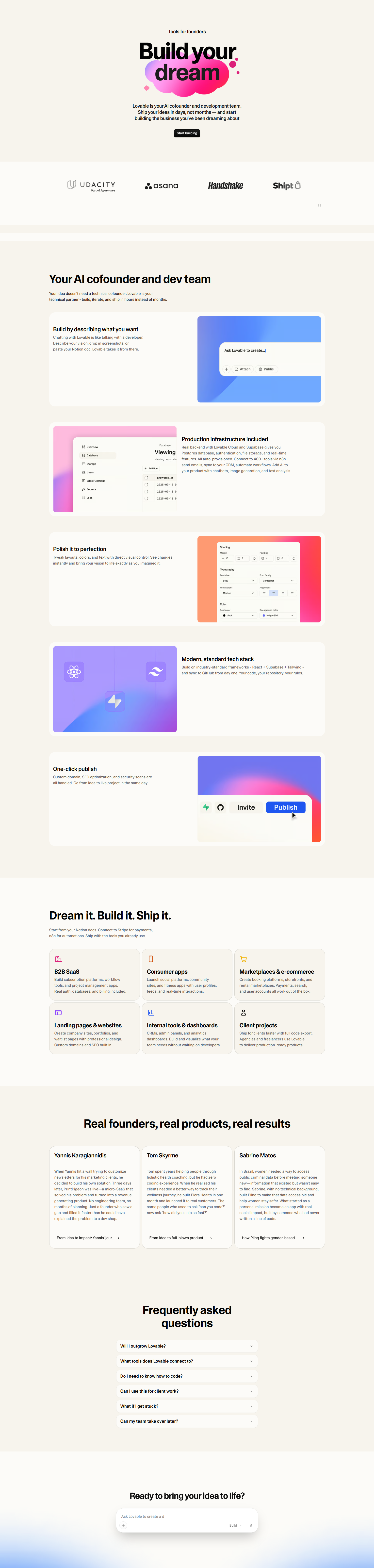 Product Page @Lovable