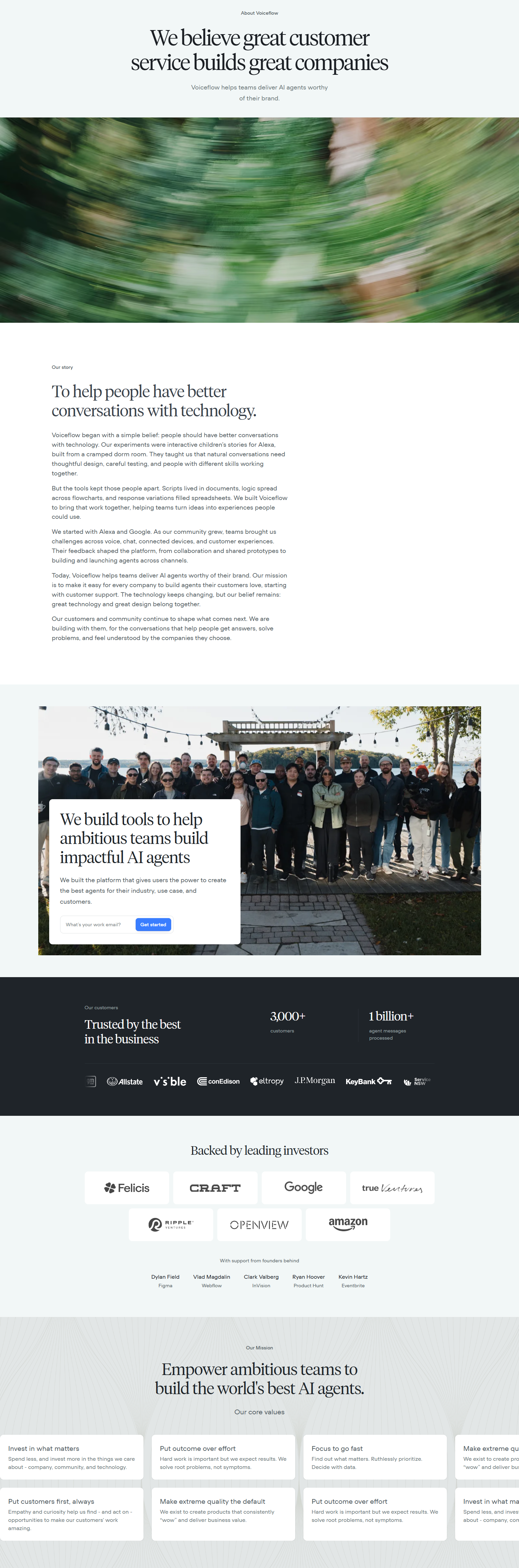 About Us @Voiceflow