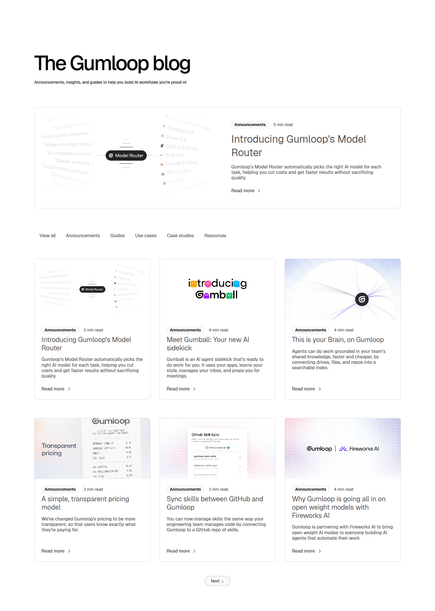 Blog Index @Gumloop