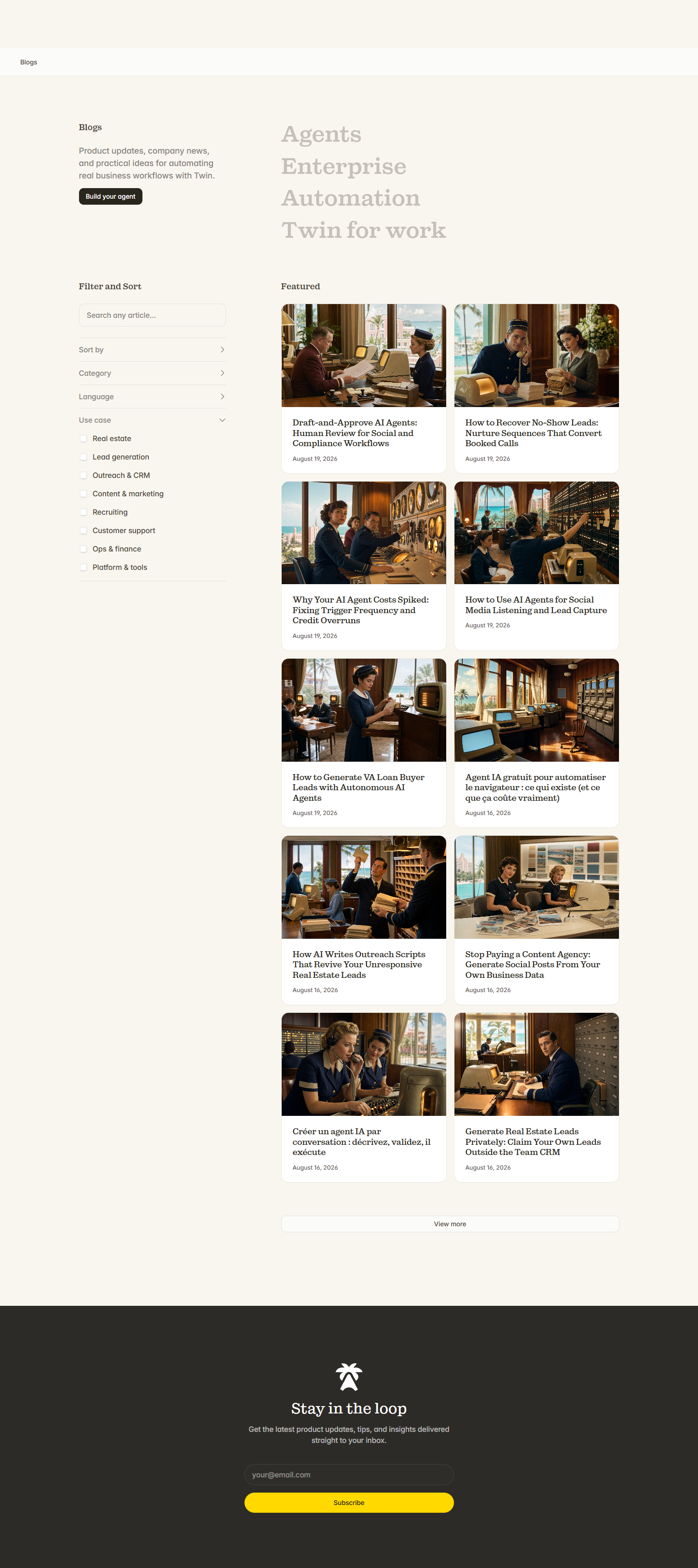 Blog Index @Twin