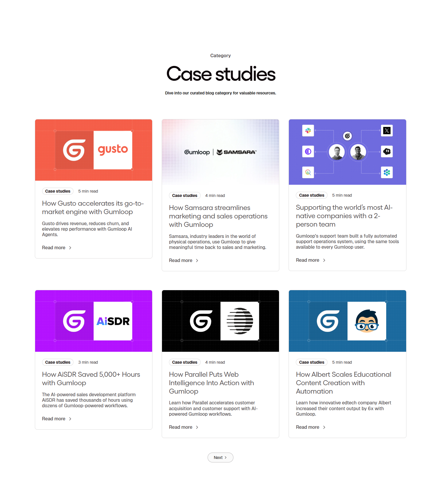 Case Study Index @Gumloop