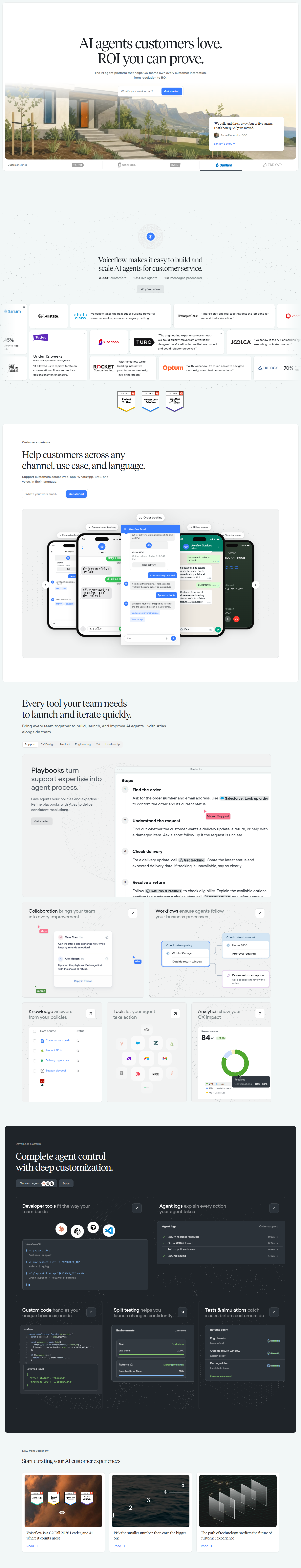 Landing Page @Voiceflow