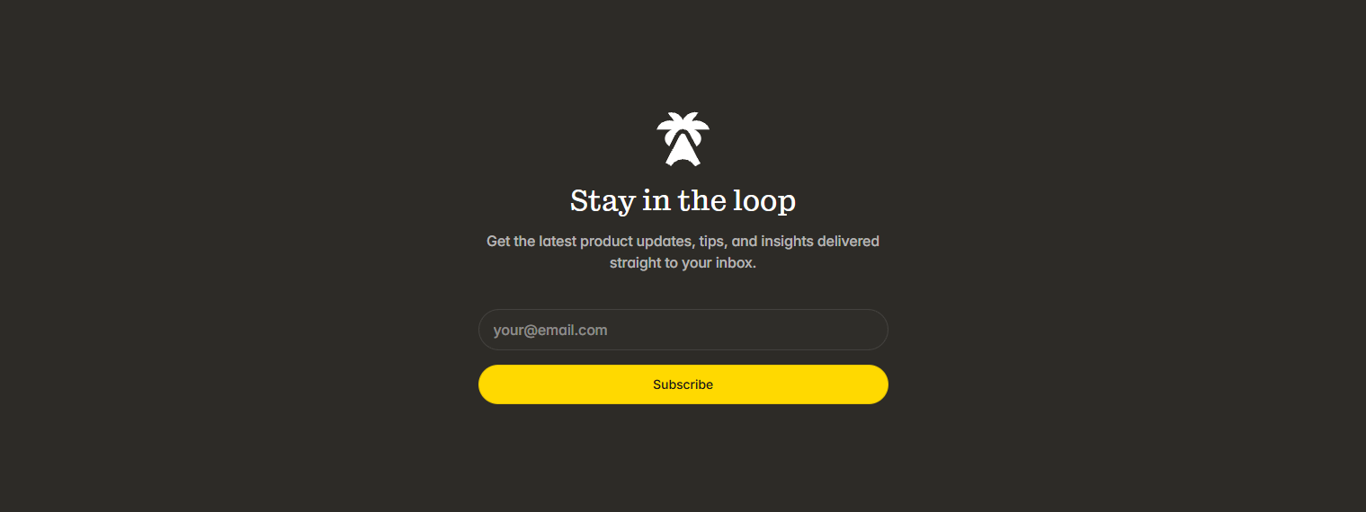 Newsletter Signup @Twin