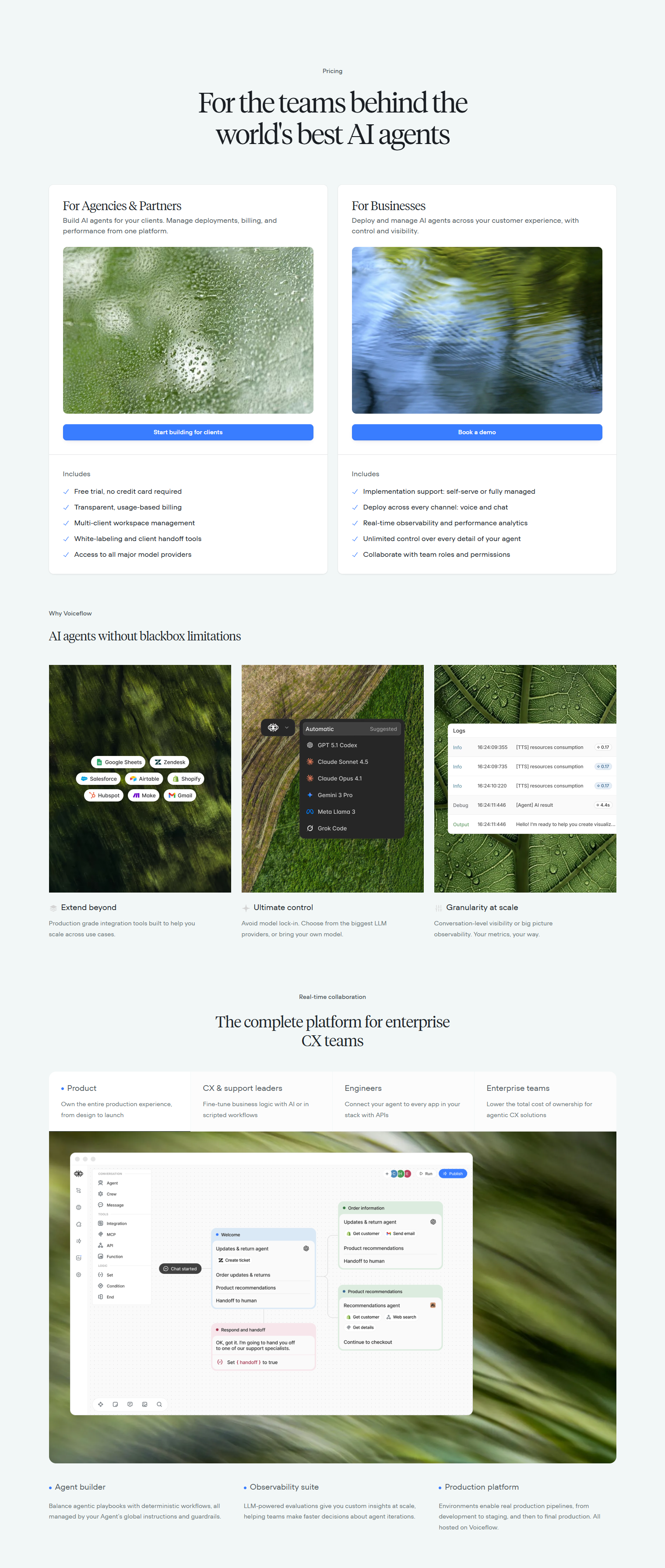 Pricing Page @Voiceflow