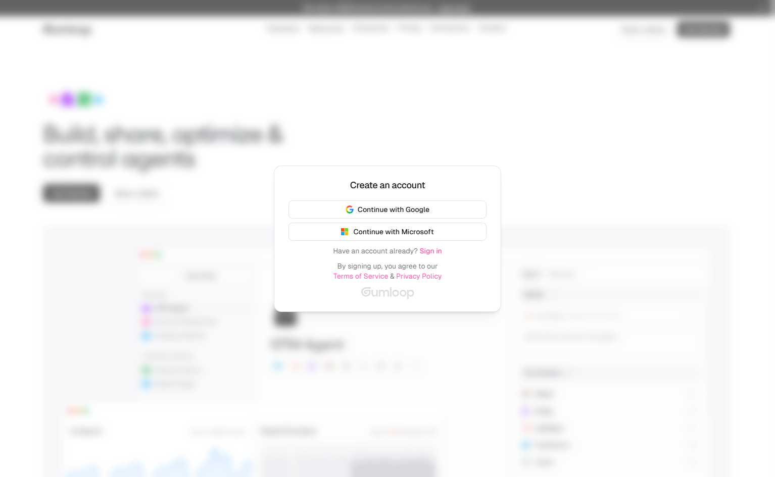 Signup @Gumloop